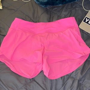 Hot pink lululemon shorts